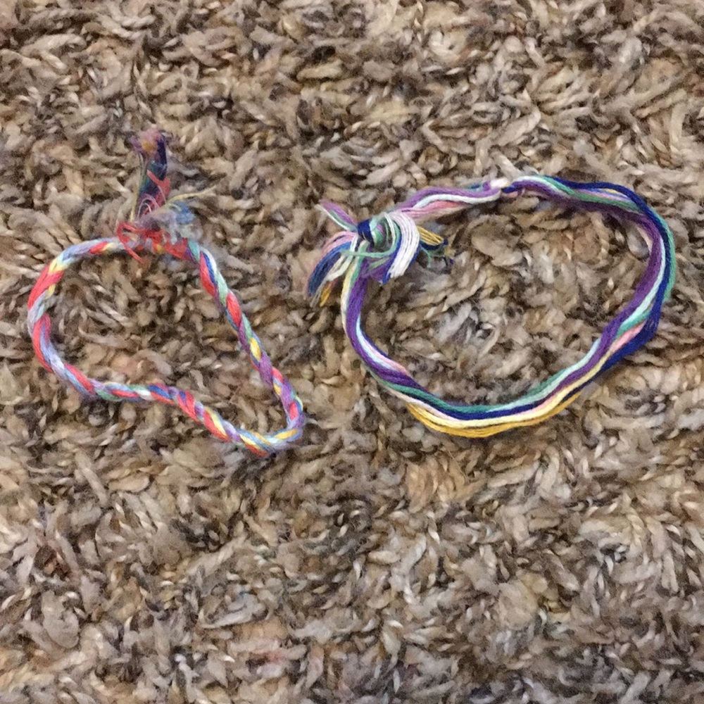 Yarn bracelets